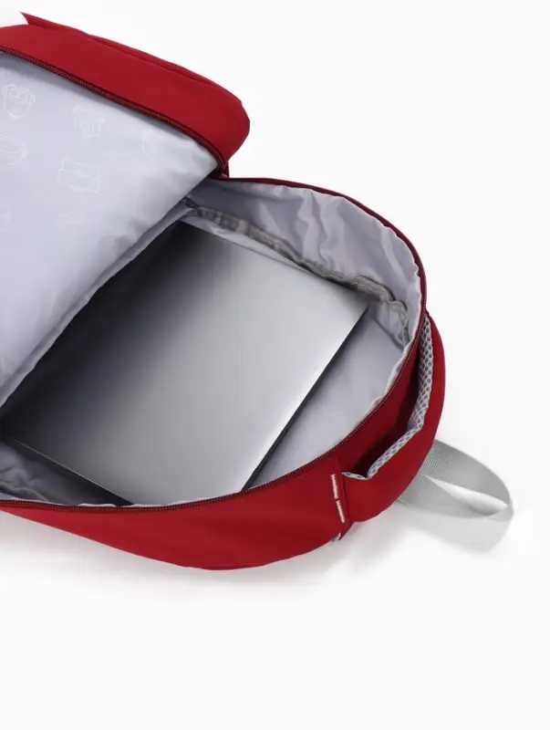 Рюкзак школьный &laquo;Зайчик&raquo;, однотонный, для девочки, 31&times;13&times;48 см, бордовый