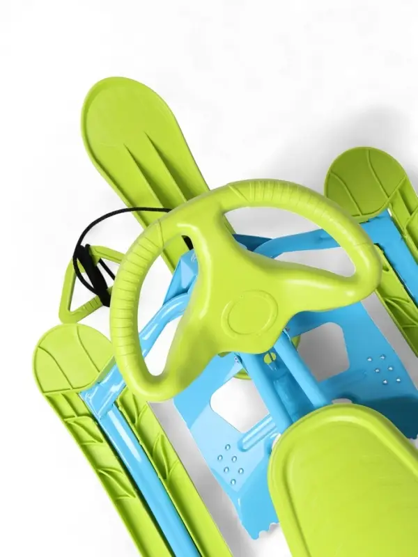 Снегокат, лимонный, голубой, ТСП/ГЛ Nika Kids Снегокат, лимонный, голубой, ТСП/ГЛ Nika Kids