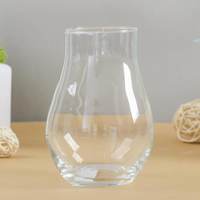 Ваза Ваза "Саманта-3" средняя 14х10см, 0,52л прозрачная