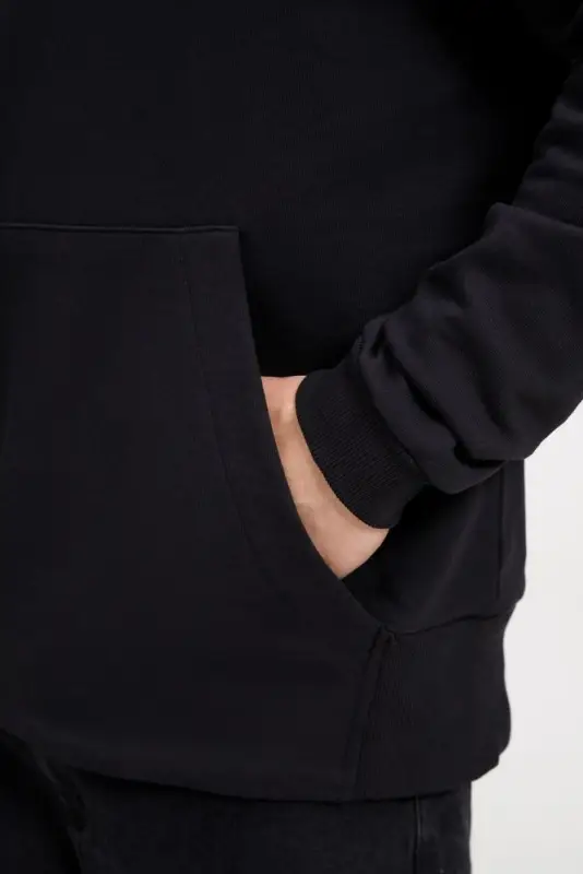 Худи оверсайз унисекс Kosmos, черное, размер XS/S Худи оверсайз унисекс Kosmos, черное, размер XS/S