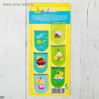 Закладки магнитные для книг, 6 шт. &laquo;Читать не вредно!&raquo;