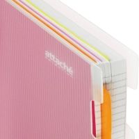 Бизнес-тетрадь 140л,кл,А5,SPIRAL BOOK Розовый,евроспир,обл.пласт,разд.84111