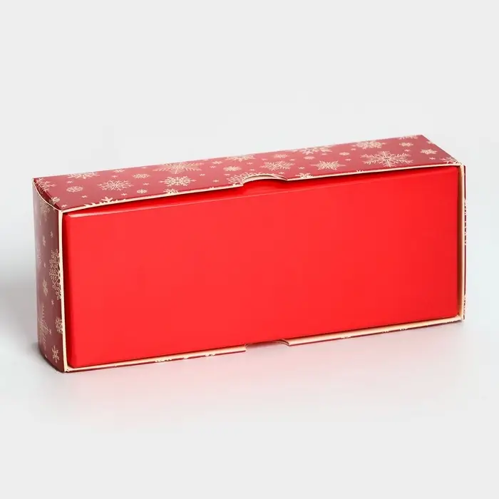 Коробка под 3 конфеты «Снежинки», 13×5×3.3 см