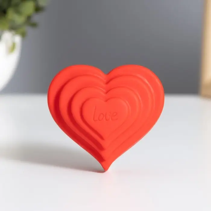Ночник "Большое сердце" 2Вт LED красный 3,5х6,5х6см