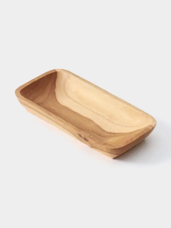 Блюдо, 20&times;10&times;3 см, тиковое дерево