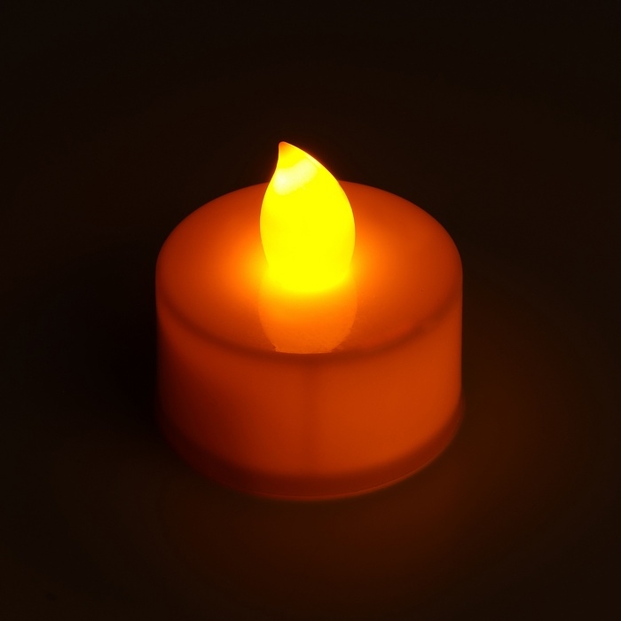 Светодиодные свечи, ночники LED RISALUX «Для чудесных моментов!» набор 2 шт., жёлтые, RGB, 3.5×3.5×4 см