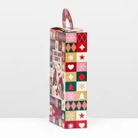 Коробка новогодняя подарочная складная «Королевская» 11×5×21 см