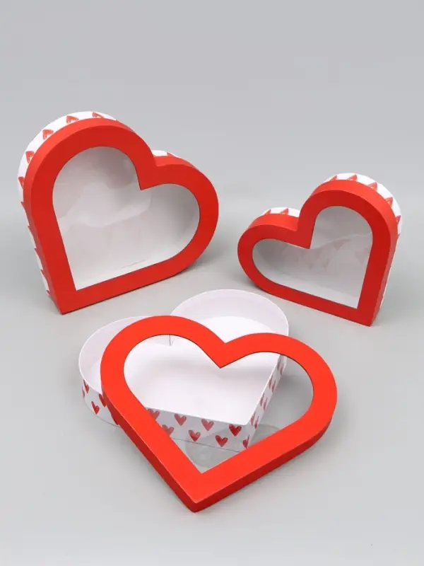 Набор коробок 3 в 1 &laquo;Любовь&raquo;, 28 х 5 см, 32 х 5,5 см, 35 х 6 см