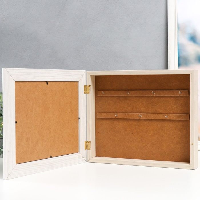 Ключница Ключница "Дом у моря" молочный дуб 26х31 см МИКС