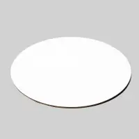 Подложка для торта, кондитерская, усиленная 18 см, золото - белый, 3.2 мм