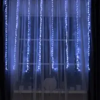 Гирлянда &laquo;Водопад&raquo; 2&times;1.5 м, IP20, прозрачная нить, 400 LED, свечение белое, 8 режимов, 220 В