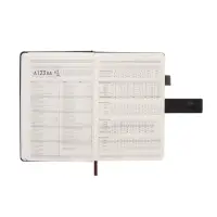 Ежедневник недатированный формат А5, с хлястиком, 128л, линия, пвх, Черный Ежедневник недатированный формат А5, с хлястиком, 128л, линия, пвх, Черный