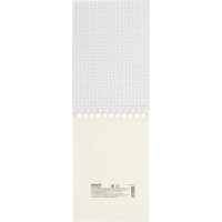 Блокнот А6 108x146,40л,гребень, картон,клетка, синяя