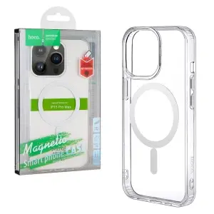 Чехол для iPhone 15 Pro Max Hoco TPU прозрачный MagSafe
