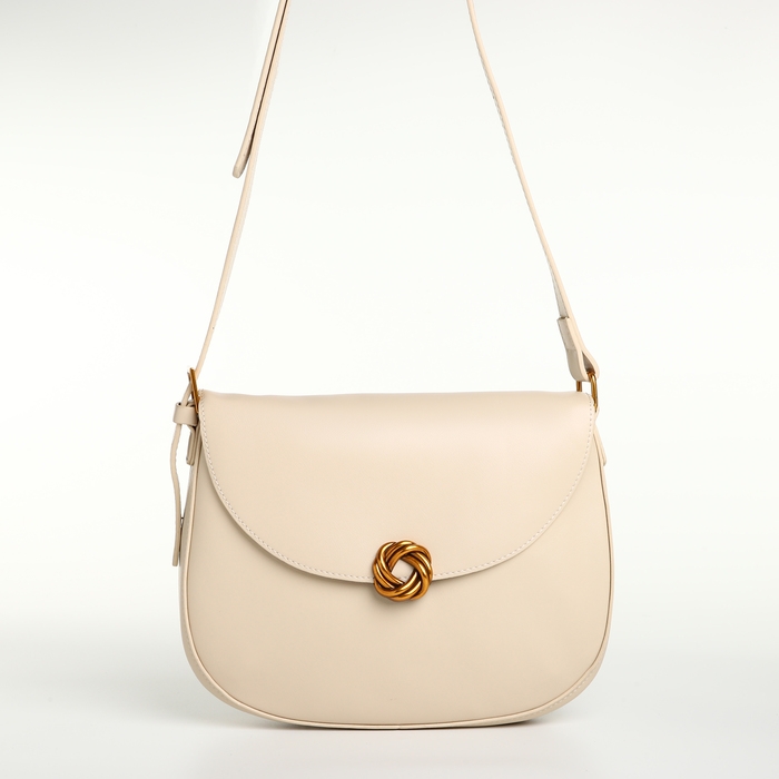 Сумка женская на клапане TEXTURA, средний размер, цвет молочный Сумка женская на клапане TEXTURA, средний размер, цвет молочный