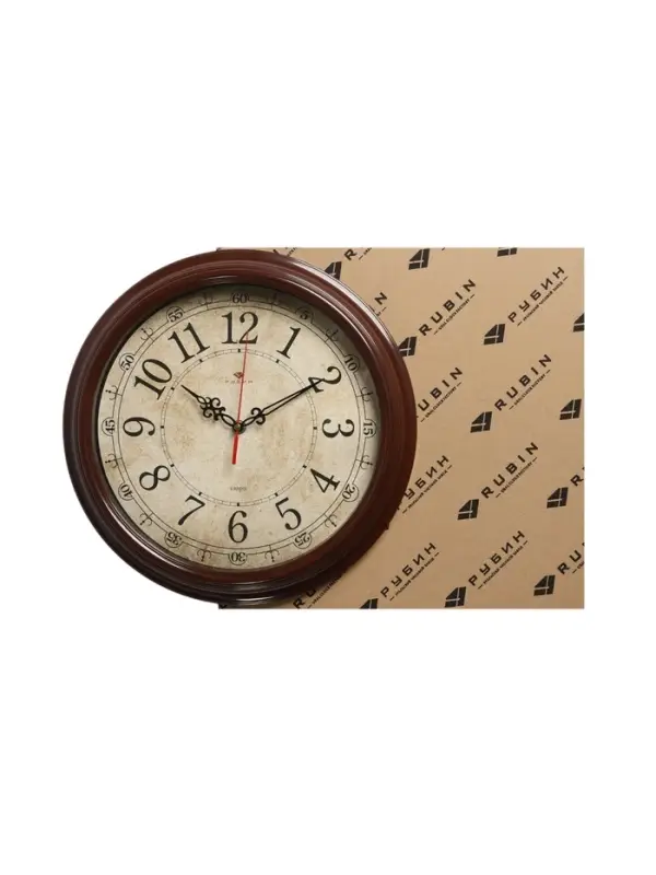 Часы настенные, интерьерные &laquo;Рубин&raquo;, бесшумные, d=35 см