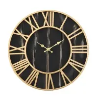 Часы настенные интерьерные &laquo;Кесвик&raquo;, серия: Лофт, дерево, металл, бесшумные, плавный ход, d=49 см, от батарейки 1&times;АА