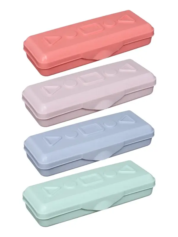 Пенал - футляр Calligrata &laquo;Прованс&raquo;, 21&times;9&times;4.5 см, непрозрачный, пластиковый, МИКС