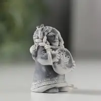 Брелок "Девушка с бубном" маленькая, 4см