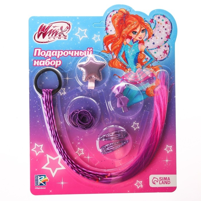 Подарочный набор аксессуаров для волос Подарочный набор аксессуаров для волос "Блум", WINX