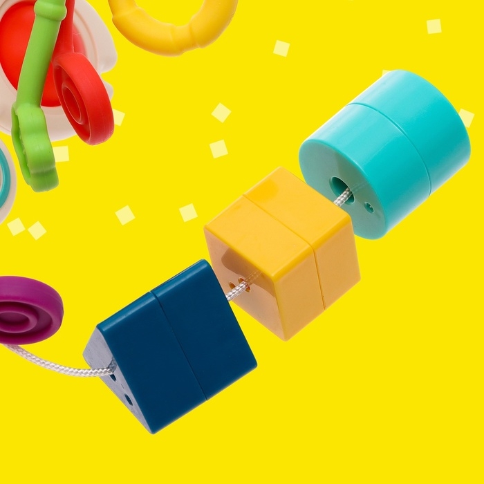 Игрушка развивающая для малышей «Крабик», тянучка с сортером Игрушка развивающая для малышей «Крабик», тянучка с сортером