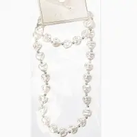 Набор 2 пред-та: бусы,браслет "Жемчуг барочный", сердечки, 40/18см, цвет белый в серебре Набор 2 пред-та: бусы,браслет "Жемчуг барочный", сердечки, 40/18см, цвет белый в серебре