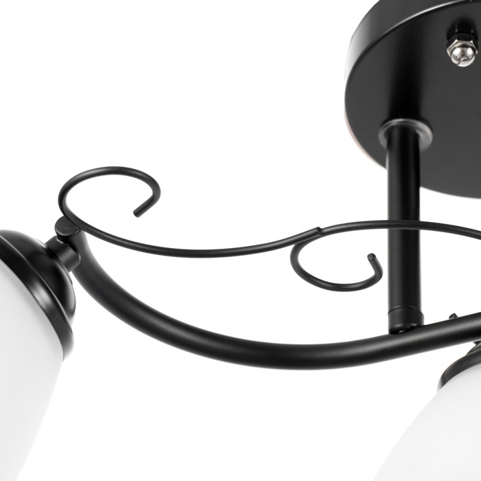 Люстра Люстра "Аврора" 3хЕ27 40Вт черный 58х26 см