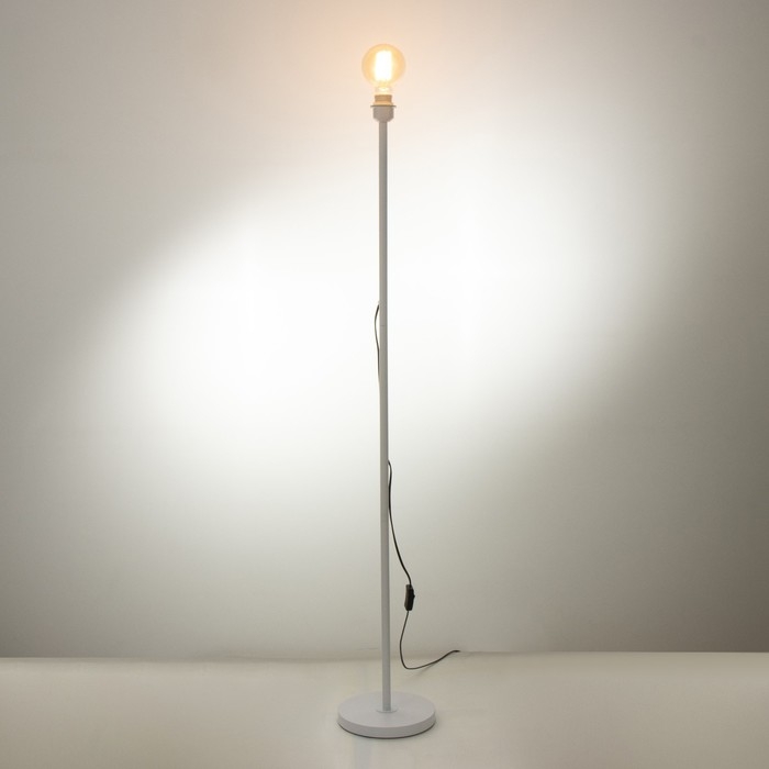 Торшер без абажура  Торшер без абажура "Лайнер" Е27 40Вт белый 22х22х155см
