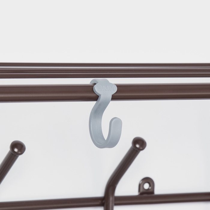 Вешалка с полкой 60 см, цвет Коричневый Вешалка с полкой 60 см, цвет Коричневый