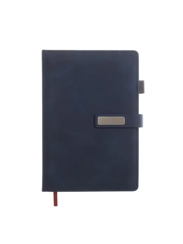 Ежедневник недатированный формат А5, с хлястиком, 80л, линия, пвх, Синий Ежедневник недатированный формат А5, с хлястиком, 80л, линия, пвх, Синий