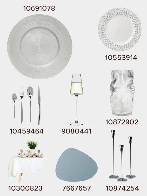 Тарелка подстановочная Wilson&Young Silvery, d=33 см, стекло, серебристая