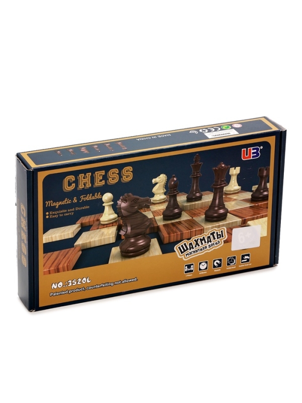 Шахматы 36 х 31 см, король h-7.2 см, пешка h-4 см Шахматы 36 х 31 см, король h-7.2 см, пешка h-4 см