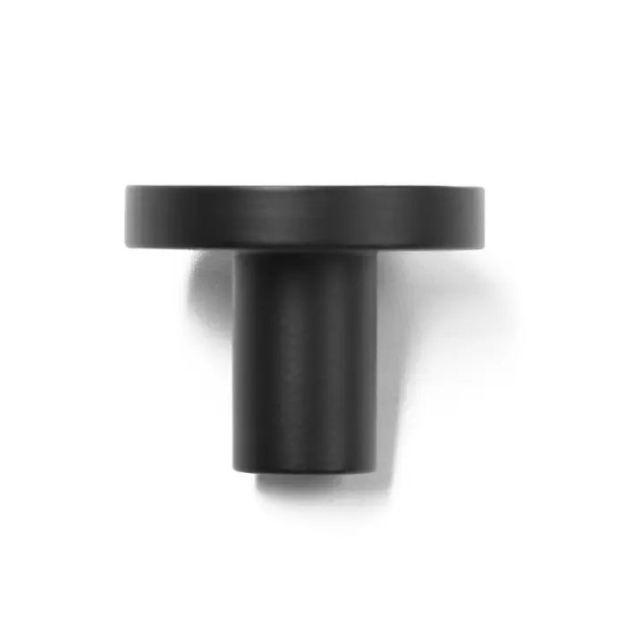 Ручка-кнопка CAPPIO, d=25 мм, h=20 мм, латунь, цвет черный