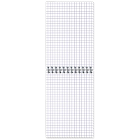 Блокнот МИКРОВЕЛЬВЕТ- А6 50л. спираль, зеленый, клетка 80шт