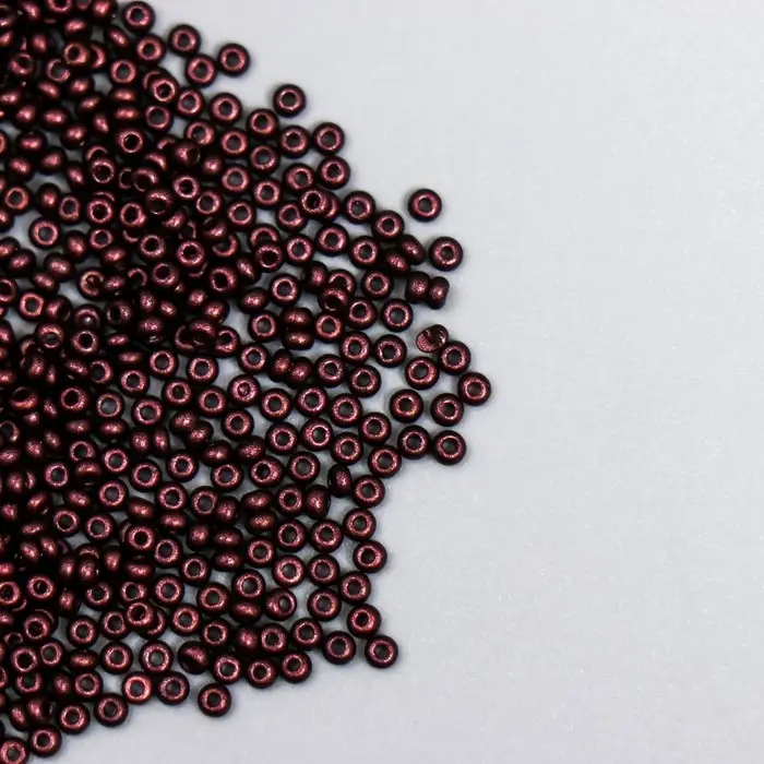 Бисер стекло 11/0  Бисер стекло 11/0 "Металлик. Тёмный шоколад" 10 гр