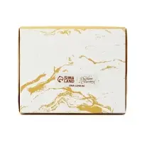 Кондитерская упаковка для макарун с окном, &laquo;Золотой бант&raquo;, 11&times;13.5&times;5.5 см