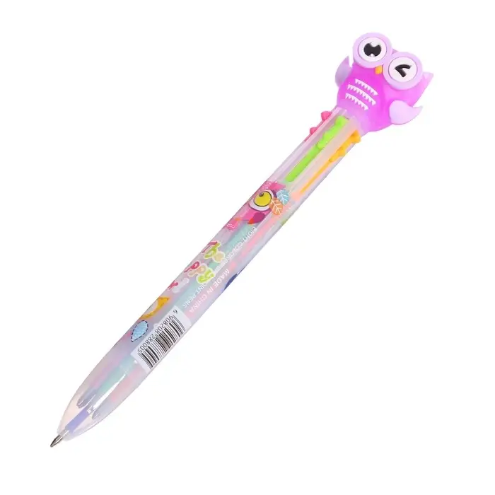 Ручка шариковая &laquo;Совы&raquo;, автоматическая, 6-цветная, корпус с рисунком