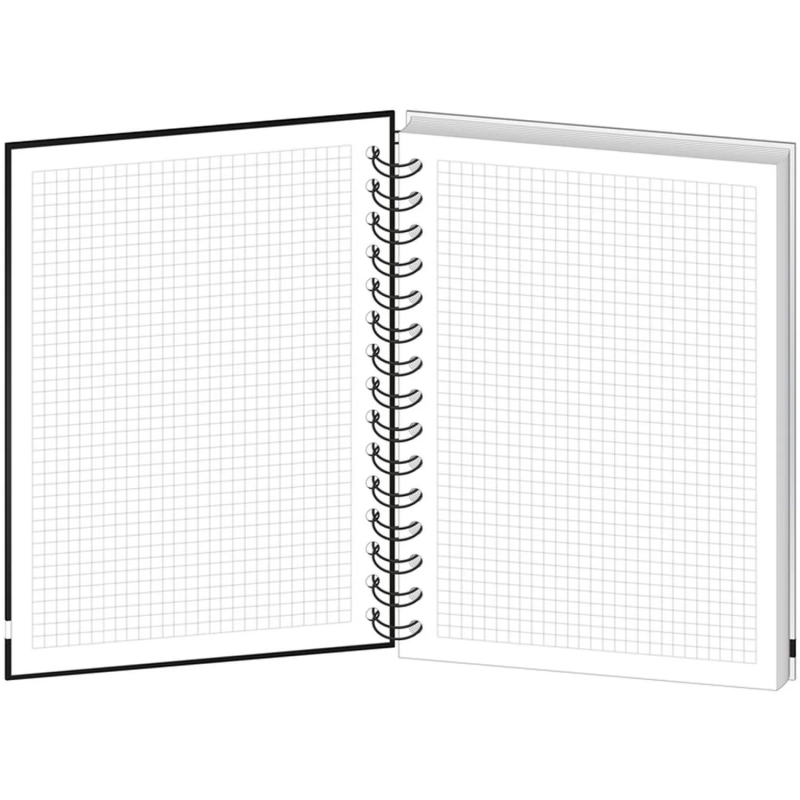 Бизнес-тетрадь All Right А5,120л, 148х205, 1 разд, FRONT, черная, 0015