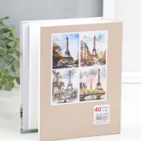 Фотоальбом на 100 фото 10х15 см "Мост у Эйфелевой башни" 4,5х12,5х16,5 см