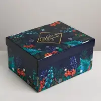 Коробка подарочная новогодняя складная &laquo;С Новым годом&raquo;, 31&times;25.5&times;16 см