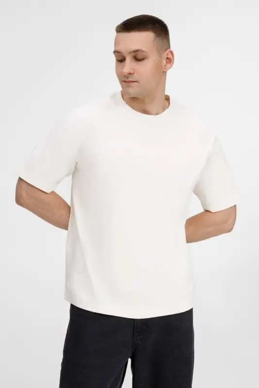 Футболка оверсайз унисекс Avenu, молочно-белая, размер XL/XXL Футболка оверсайз унисекс Avenu, молочно-белая, размер XL/XXL