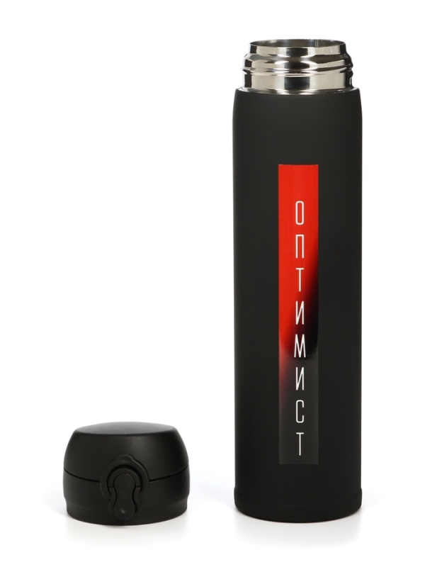 Термос «Мастер К. Оптимист», 500 мл, чёрный