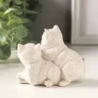 Фигурка гипс &laquo;Пара кошечек&raquo;, 9&times;7&times;5 см, серо-коричневый