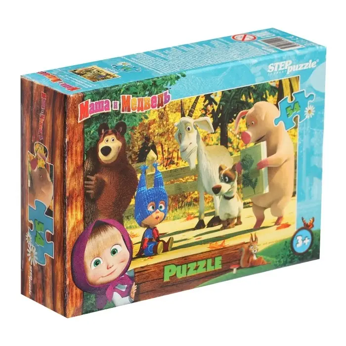 Пазлы «Маша и Медведь», 54 элемента, МИКС