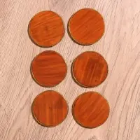 Подставки под горячее, 6 шт., 7&times;6&times;10.5 см, дерево шишам