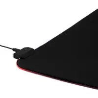 Коврик для компьютерной мыши, 80&times;30&times;0.3 см, с RGB-подсветкой, чёрный