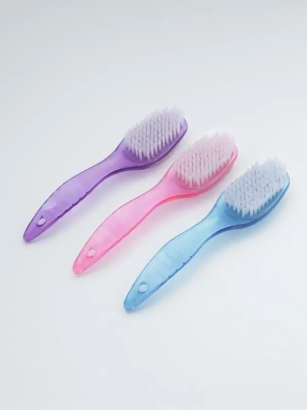 Пемза для педикюра, с щёткой, двусторонняя, 20 см, МИКС