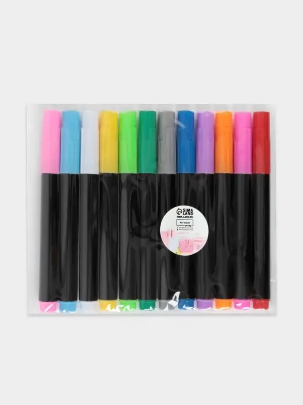 Маркер для кожи и кожзама, водорастворимый, 14 см, разноцветный