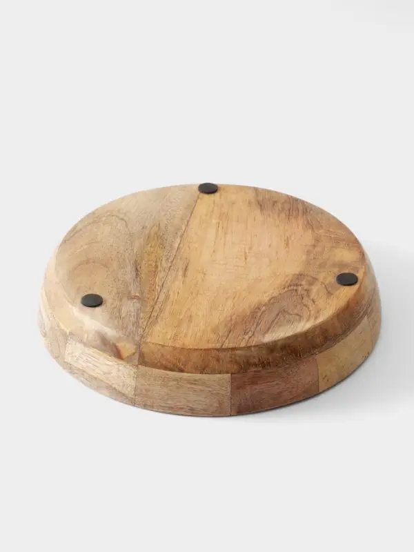 Блюдо &laquo;Черепаха и цветы&raquo;, 25&times;25&times;4.5 см, дерево манго