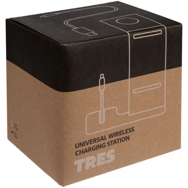 Зарядная станция Tres, черная Зарядная станция Tres, черная